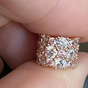 Authentic Pandora Rose Gold Sparkle Charms